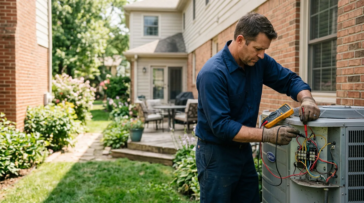 HVAC technician working near Montgomery, WV